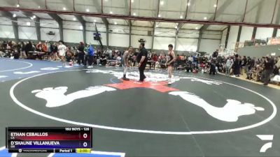 126 lbs Champ. Round 1 - Ethan Ceballos, CA vs D`Shaune Villanueva, OR