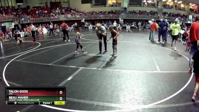 53 lbs Cons. Round 1 - Beau Maher, Junior Titans Wrestling Club vs Talon Goos, 2TG