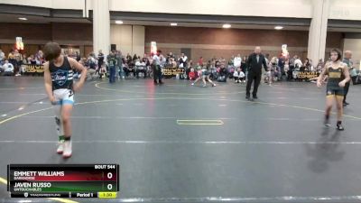 85 lbs Semifinal - Emmett Williams, Darkhorse vs Javen Russo, Untouchables