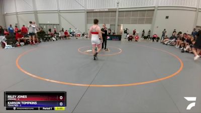 195 lbs Round 1 (8 Team) - Riley Jones, Oregon vs Karson Tompkins, Texas Red