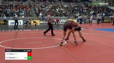 133 lbs Quarterfinal - Hunter Kosco, Brown vs Austin DeSanto, Drexel