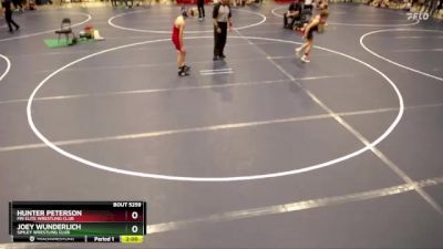 110 lbs Quarterfinal - Hunter Peterson, MN Elite Wrestling Club vs Joey Wunderlich, Simley Wrestling Club