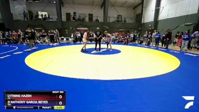 106 lbs Champ. Round 2 - Lytning Hazen, CA vs D`Anthony Garcia Reyes, WA