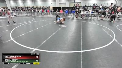 100 lbs Quarterfinal - Matthew Govea, Spartan Mat Club vs Cason Craft, Threestyle Wrestling Of Oklahoma