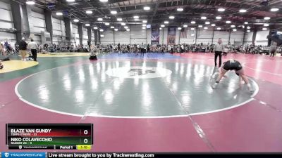 120 lbs Rd# 1 9:00am Friday - Blaze Van Gundy, Terps Xtreme vs Niko Colavecchio, Ranger WC