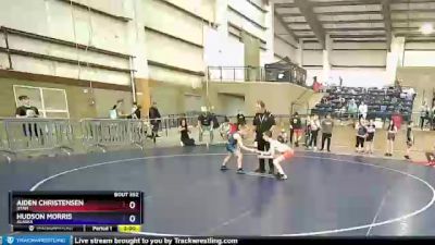 96 lbs Cons. Round 1 - Aiden Christensen, Utah vs Hudson Morris, Alaska