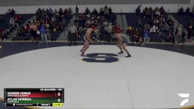 190 lbs Cons. Round 3 - Kylan Noriega, Chino Hills vs Xander Horak, Santa Rosa Academy