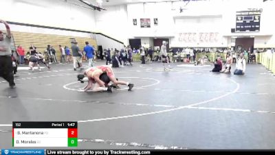 152 lbs Semifinal - Beau Mantanona, Palm Desert vs Dominic Morales, San Clemente