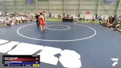 120 lbs Round 1 (8 Team) - Jett McGuire, Team Indiana vs Ethan Brownlee, TEAM NC