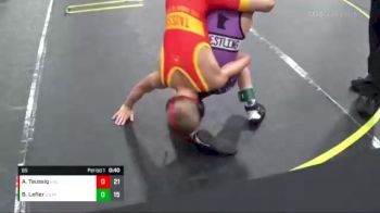 65 lbs Quarterfinals (8 Team) - Andrew Taussig, East Kansas Eagles vs Bowen Lefler, Untouchables Purple