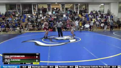 140 lbs Quarterfinal - Cole Motzenbecker, Dothan HS vs Miles Zukowski, St James