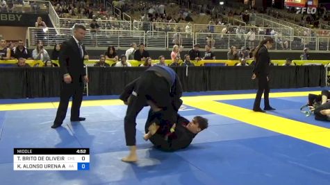 THIAGO BRITO DE OLIVEIRA vs KENNETH ALONSO URENA ARAYA 2024 Pan Jiu Jitsu IBJJF Championship