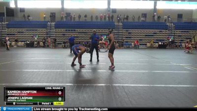 165 lbs Cons. Round 4 - Kamron Hampton, Archbishop Curley vs Joseph Lagman, DeMatha Catholic