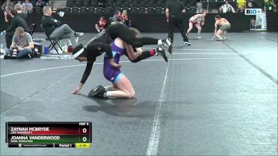 130 lbs Round 1 - Zaynah McBryde, Life University vs JoAnna Vanderwood, Iowa Wesleyan