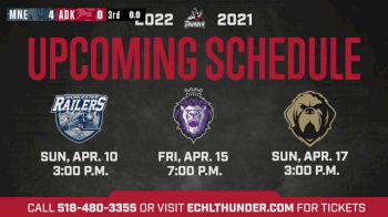 Replay: Home - 2022 Maine vs Adirondack | Apr 3 @ 5 PM