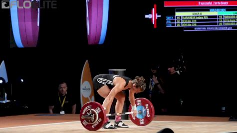 Bjork Odinsdottir Snatches 85kg At 2017 IWF Worlds