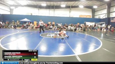 75 lbs Quarterfinal - Xander Edstrom, Upper Valley Aces vs Khasen Srimoukda, All In Wrestling Academy