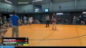 155 lbs Round 6 (10 Team) - JORDAN BRICKNELL, Alabama Elite Gold vs MADISON NEWBERN, Alabama Elite Black&nbsp;