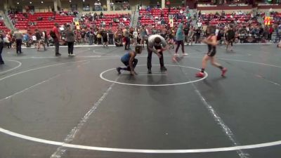 73 lbs Quarterfinal - Kayce Spellman, Brighton Wrestling Club vs Jermaine Monroe, Jr, WR - Topeka Blue Thunder