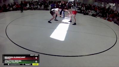 141 lbs Cons. Round 4 - Braeden Kleinschmit, Nebraska vs Stratton Reeves, Northwest Wrestling