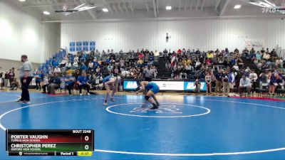 126 lbs Cons. Semi - Porter Vaughn, Tupelo High School vs Christopher Perez, Oxford High School