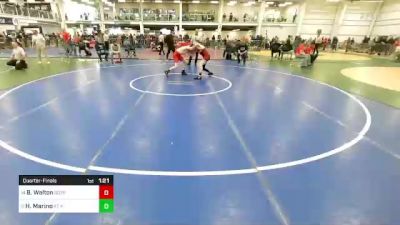 130 lbs Quarterfinal - Ben Walton, Goffstown NH vs Harry Marino, KT Kidz