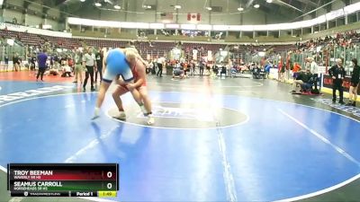 285 lbs Champ. Round 2 - Troy Beeman, Waverly Sr HS vs Seamus Carroll, Horseheads Sr HS