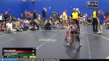 53 lbs Round 3 (6 Team) - Nyla Rhodes, Hastings Wrestling Academy vs Kynlie Tackett, Steel Valley