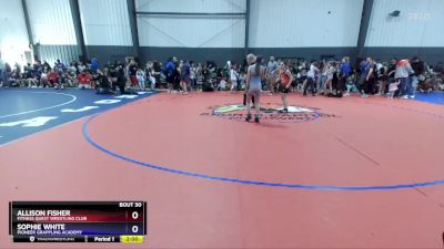 93-99 lbs Round 2 - Allison Fisher, Fitness Quest Wrestling Club vs Sophie White, Pioneer Grappling Academy