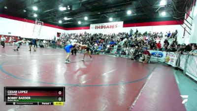 157 lbs Cons. Semi - Bobby Baeder, Dana Hills vs Cesar Lopez, Highland