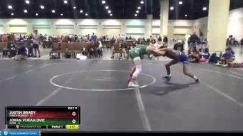 132 lbs Round 2 (8 Team) - Jovan Vukajlovic, CFWA vs Justin Brady, Funky Monkey