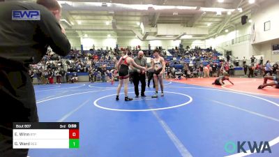 155 lbs Quarterfinal - Keynen Warren, Broken Bow Youth Wrestling vs Griffin Roberts, R.A.W.