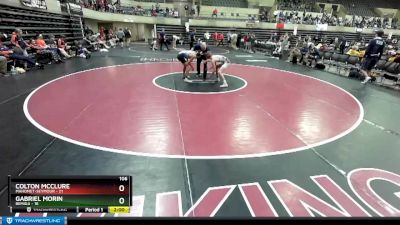 106 lbs Round 1 (4 Team) - Colton McClure, Mahomet-Seymour vs Gabriel Morin, Bemidji