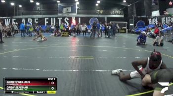 155 lbs Round 2 (8 Team) - Jayden Williams, Mi Mafia Red vs Drew Seakman, Michigan Monkeys
