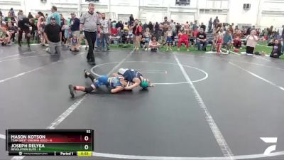 52 lbs Round 2 (6 Team) - Mason Kotson, Team West Virginia Gold vs Joseph Relyea, Revolution Elite