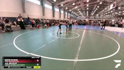 83 lbs Champ. Round 1 - Gavin Duran, Tribe Wrestling Club vs Ace Beasley, Dripping Springs Youth Sports Association Wrestling Club