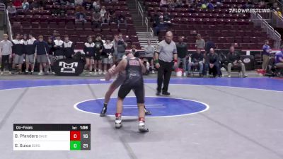 133 lbs Qtr-finals - Bradon Pfanders, Saucon Valley vs Gaven Suica, Burgettstown