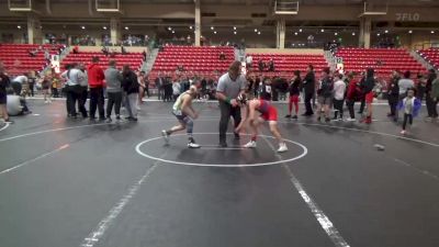 85 lbs Cons. Semi - Cael Taglialatela, Caney Valley vs Beckhem Fields, Cowboy Wrestling Club