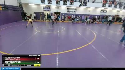 98 lbs Quarterfinal - Marcos Cantu, Riverton Middle School vs Trevin Shaffer, Thermopolis