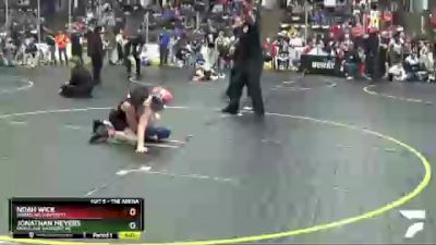 95 lbs Cons. Semi - Noah Wick, Wrestling University vs Jonathan Meyers, Grasslake Warriors MS