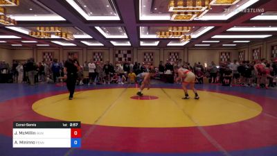 57 kg Consolation - Joseph McMillin, Iron Wrestling Club vs Antonio Mininno, Pennsylvania RTC