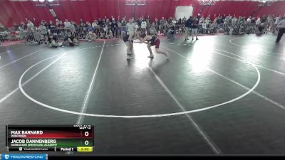 157 lbs Champ. Round 2 - Max Barnard, Wisconsin vs Jacob Dannenberg, Sarbacker Wrestling Academy