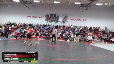 190 lbs Cons. Round 2 - Logan Edwards, Starkville High School vs Elton Hamer, Center Hill