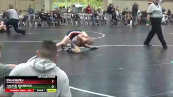 100 lbs Finals (2 Team) - Paxton Behrends, Iowa Silver vs Evan Kileen, Missouri Gold