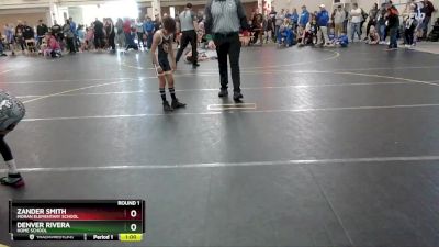 65 lbs Round 1 - Denver Rivera, Home School vs Zander Smith, Moran Elementary School