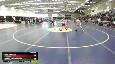 197 lbs Semifinal - Darby McLaughlin, Castleton vs Nick Rogers, Springfield