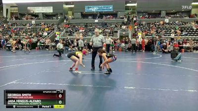 115 lbs Cons. Round 2 - Georgia Smith, Southern Iowa Outlaws vs Jada Mingus-Alfaro, Ironhawk Wrestling Academy IA