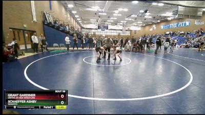 76 lbs Semifinal - Schaeffer Ashby, Wasatch vs Grant Gardiner, Uintah Jr High Wrestling