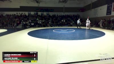 160 lbs 1st Place Match - Aaron DesRoches, Riverside vs Hayden Blank, Lakeside (Nine Mile Falls)