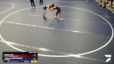 99-106 lbs Round 3 - Anna Kos, Simley Wrestling Club vs Amelia Hermanson, Minnesota